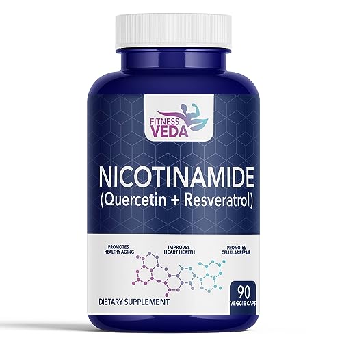 Image of Nicotinamide(Nmn) Quercetin + Resveratrol Supplement Boosts NAD | Healthy Ageing| Cellular Repair| Antioxidant Support - 90 Capsules