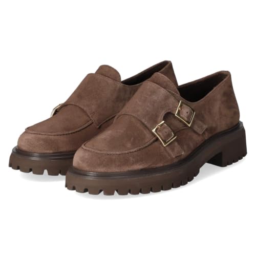 Mocassins en daim marron femme Paul Green pour style urbain chic