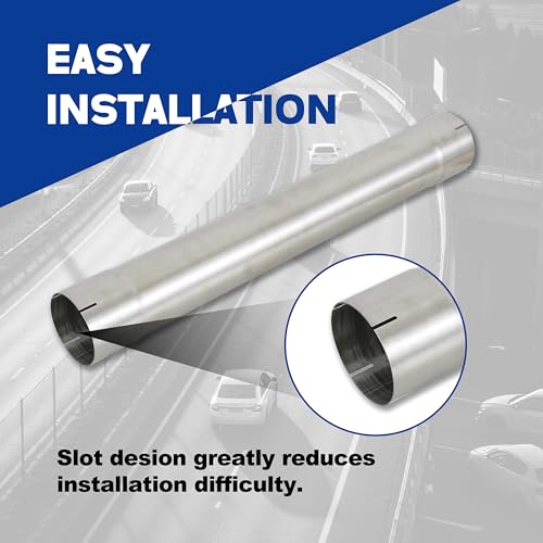 Universal T304 stainless steel Exhaust Pipe flared Tube-36" 3 Feet Length 3" ID,Muffler Replacement Pipe by TORDXICS - Image 3