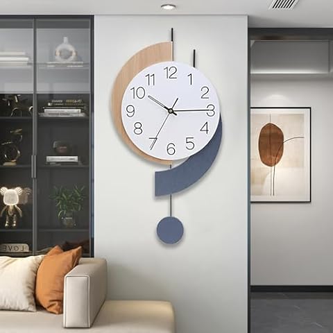SIN&MI 13.7 Inch Modern Decorative Wall Clock Cover