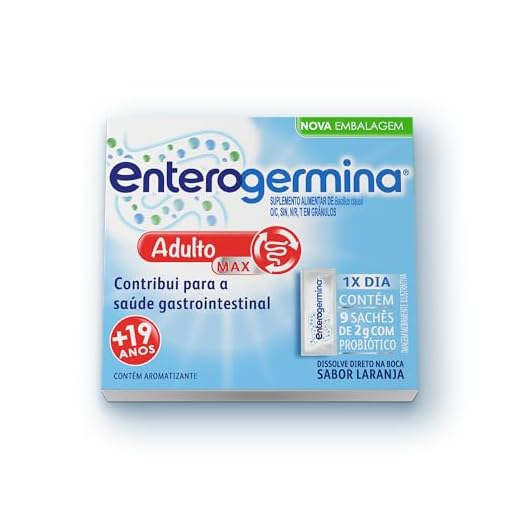 Enterogermina Adulto Probiótico 9 sachês sabor laranja