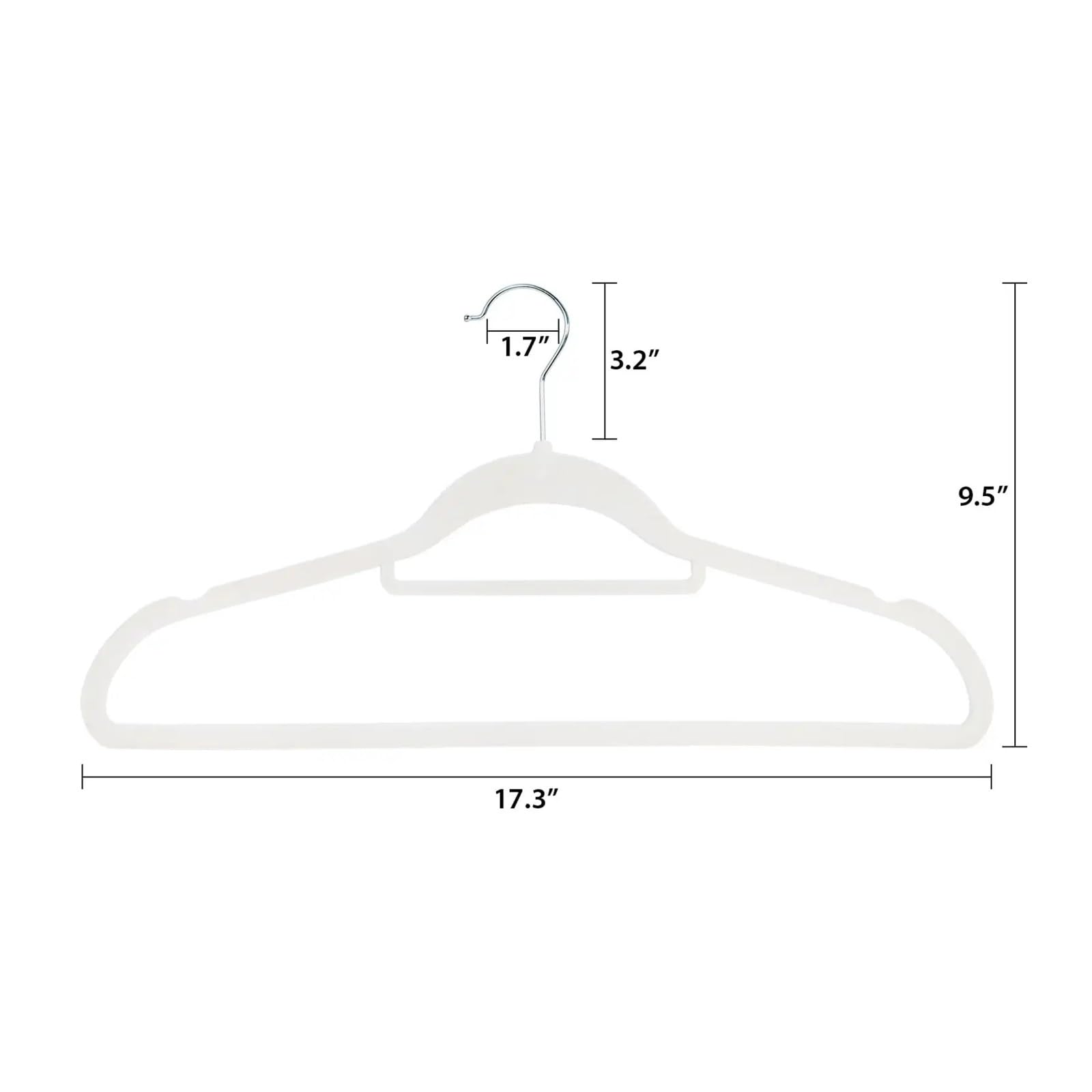 Kleiderbügel aus Samt, rutschfest, strapazierfähig, Beige, für Mäntel, Hosen und Röcke, platzsparend, zur Aufbewahrung im Schrank, 50 Stück