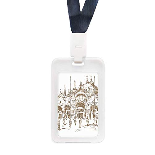 Étui pour carte d'identité antichoc et transparent The Venetian Church
