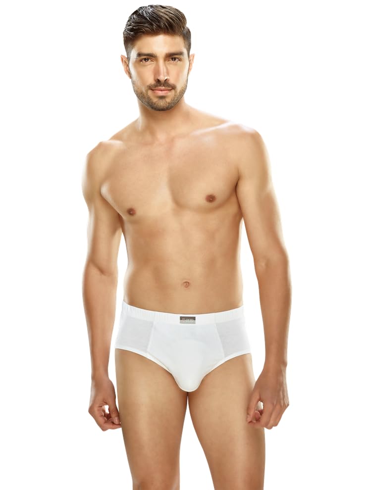 otto essentials Men's Smart Cotton White Briefs-picture-42