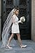 Fashion Long Sleeve Lace Short Wedding Dresses for Bride 2025 Square Neck Bodycon Bridal Dress for Women Pencil Mermaid Wedding Gowns with Sleeve Ivory Us16 Plus Size