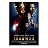 Avantica Iron Man 2008 Movie Film Wall Art Print for Theater Movie Night Room Decor Wall 24x36 Poster