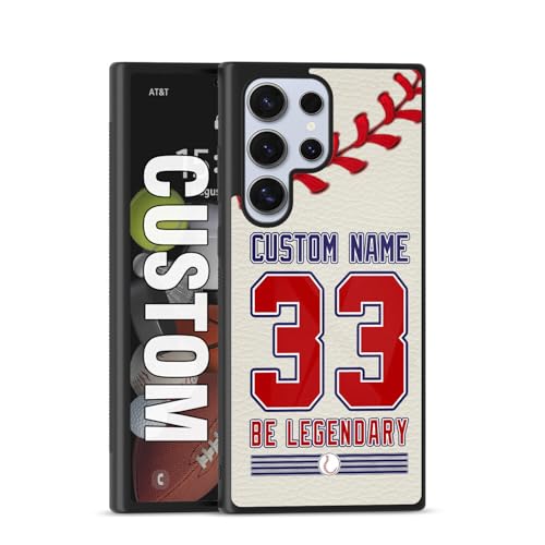 Custom Baseball Phone Cases for iPhone 6 7 8 11 12 13 14 15 16 17 for Samsung Galay Note 10 20 Plus Ultra Z FILP 3 4 5 6 S A Series Personalized BE Legendary Design Gifts for Spotrs Fans Boys