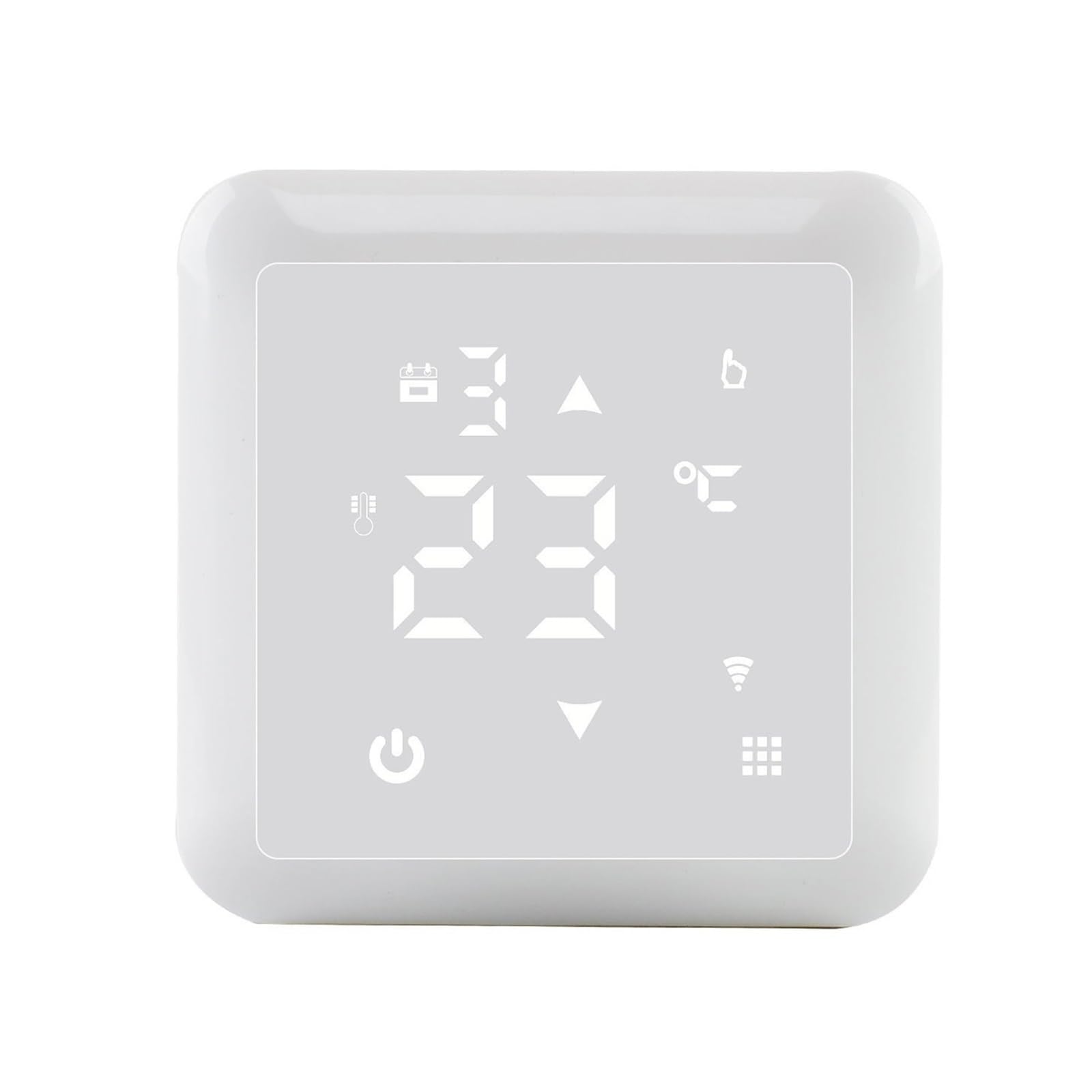 Temperature Controller, Tuya Gas Boiler Thermostat， Touch Screen Digtial Room Heating Temperature Controller Works Home(Gas Boiler Heating)