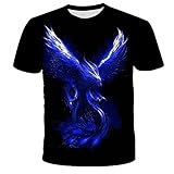 【De Deporte y Camiseta de Casual】Transpirable y tela porosa con hip hop diseño 3D, adecuado para el deporte, gimnasio, correr, practicar surf, patinaje & casual, relajante, vacaciones en la playa
