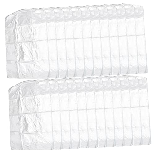 OUNONA 100pcs Garment Covers for Clothes Storage Professional Dry Cleaning Bags Lightweight Reusable Protective Clothes Bags for Home Garment Shops Mil Thickness