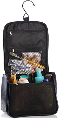 VASKER Travel Hanging Toiletry Bag Organizer Wash Bag Waterproof Compact Portable Multifunction Dopp Kit for Bathroom Shower Men Women