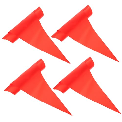 VALICLUD 4pcs Bicycle Safety Flags for Adults Tear Resistant Cycling Warning Pennants Easy Installation High Visibility Safety Accessory for All Bikes