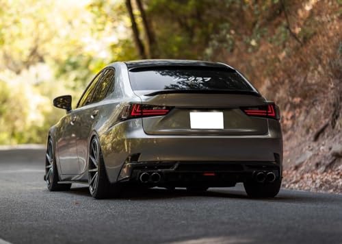 Image of iJDMTOY Rear Bumper Reflector Lenses For Lexus 2014-20 IS250 /IS300 /IS350 /IS