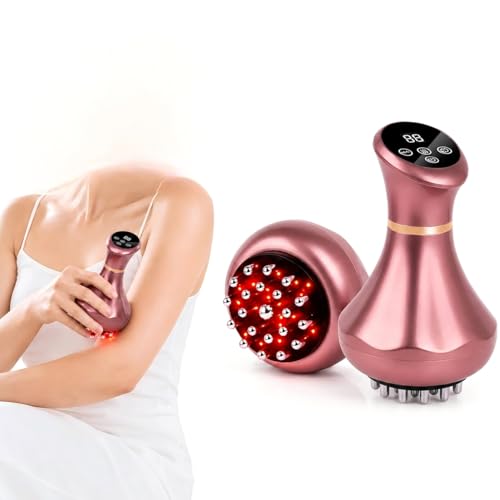 Image of 4-in-1 Lymphatic Drainage Massager - Anti-Cellulite Message Tool with Heating /Vibration /Light Therapy, Full Body Pain Relief & Skin Tightening，Cordless Handheld for Sciatica