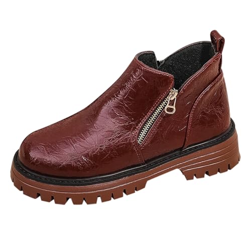 Bottes femme talon compensé élégantes en finitions durables avec fermeture éclair