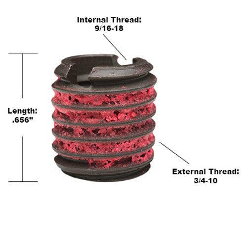 E-Z LOK EZ-329-918 Thread Repair Kit for Metal Carbon Steel Threaded Inserts 9/16-18 and Installation Tools