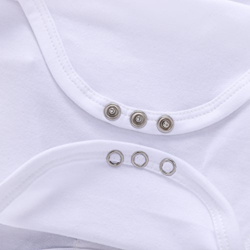 Baby Boys Girls Romper Summer Clothes Kids Jumpsuit Playwear Don't Panic Letter Printed Infant Aunt Onesies Outfits Gift White,70/3-6M #TOP5