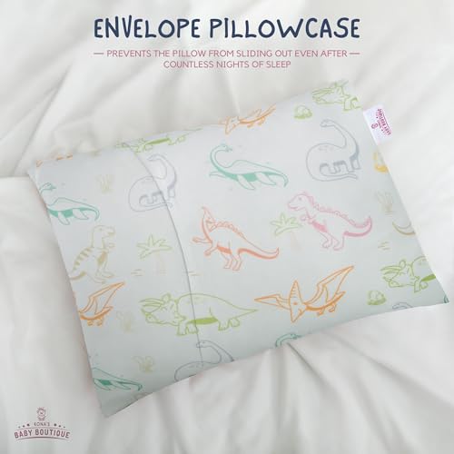 Image of Kona's Perfect Toddler Pillow - Softest Pillowcase - 13 x 18 Inch - Ages 2-3