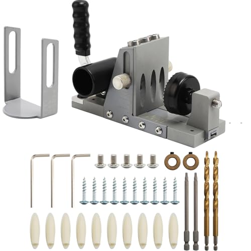 Kit de gabarit de trou de poche avec guide orientable et aspiration