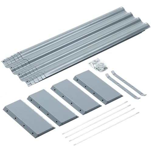 image for Land Guard 6×3×1ft Galvanized Raised Garden Bed Kit for Vegetables, 