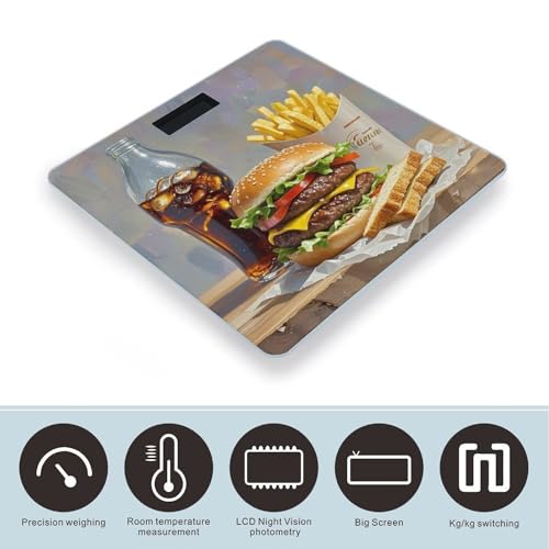 Báscula Digital para Peso Corporal de Vidrio Templado miniatura 3