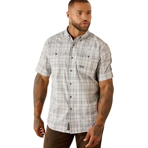 ARIAT Mens Rebar Made Tough Venttek DuraStretch Work Shirt
