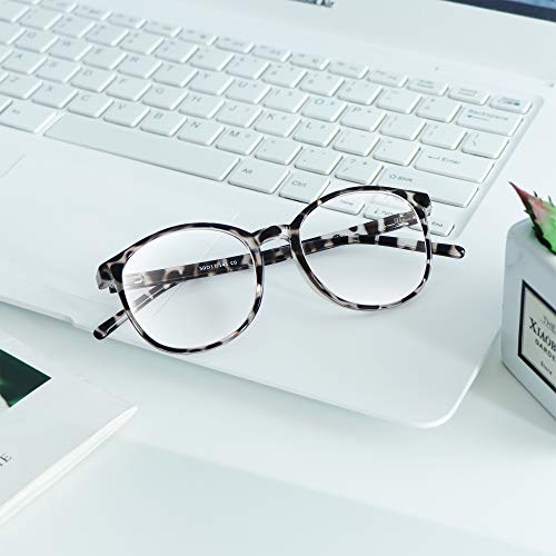 Image of VisionGlobal Blue Light Blocking Glasses, Lightweight Oval Frame, Computer Glasses for Gaming, Office, TV