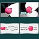 Hmxseu Muschi Masturbieren 2 Stile Taschenmuschi 3D Realistische Pocket Pussy Porno Manueller Cup-Masturbator Praktisches Penis Trainingsgerät Flashlight Sexspielzeug für Männer Solo (Typ B)