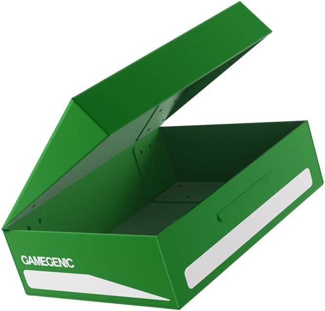 Gamegenic Token Holder | Protect and Store Game Tokens | Durable Storage Box for Tokens, Dice, Cards and other Game Accessories | Compatible with Board Games, LCG and TCGs | Green Color | Made