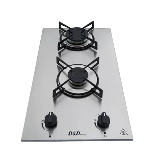 Fogão Cooktop a Gás 2 Bocas Inox Acendimento Automático