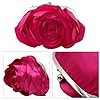 Petit sac à main floral pour femme – Sac de soirée élégant en forme de pétales de rose avec chaîne amovible pour mariage, gala, bal, fuchsia, 42 EU #1