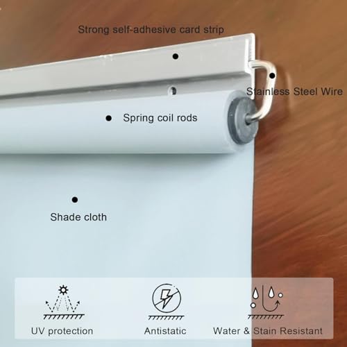 Store enrouleur automatique rétractable pour une pose sans perçage