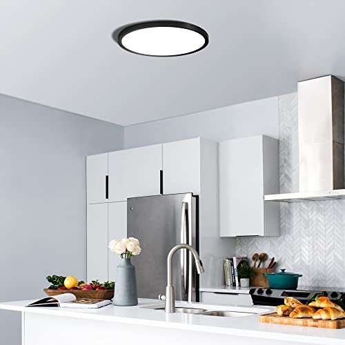 Arktivo 8.86 In 18W Flush Mount Led Ceiling Light, 1800 Lm, Flush Mount Ceiling Lamp Fixture For Bedroom, Living, Kitchen, Hallway, Bathroom, Stairwell, Slim, Low Profile, 3 Colors In 1(Non Dimmable) #TOP5