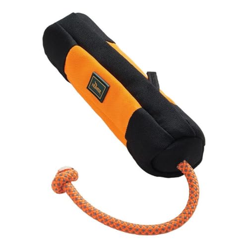 Hunter Trainer Snack Dummy mit Wurfseil, 37 cm, orange/schwarz