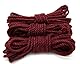 Premium Shibari Hemp Rope RUBY RED Kinbaku 5mm 8m Professional Seil