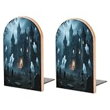 2. Grandi dimensioni perfette per la maggior parte dei libri: questa coppia di grandi fermalibri Ghost Castle è progettata con una dimensione appropriata, adatta per contenere libri di varie dimensioni, dai libri tascabili alle copertine rigide, per soddisfare le esigenze quotidiane di organizzazione dei libri.