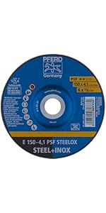 CGW® 35624 Flat Depressed Center Wheel, 4-1/2 In Wheel Diameter, 1/4 In - View #7