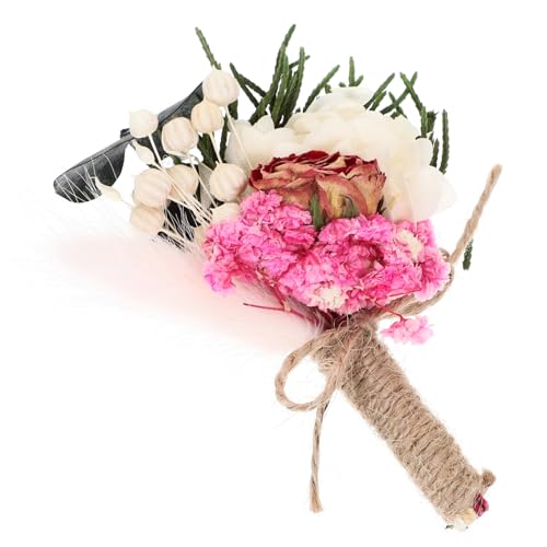 Mini Boutonniere de Hortensia Artificial para Bodas