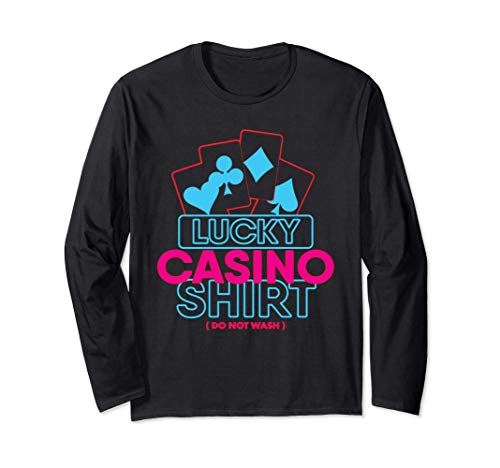 Lucky Casino Shirt - Divertido Póker Juegos de Azar Regalo Manga Larga