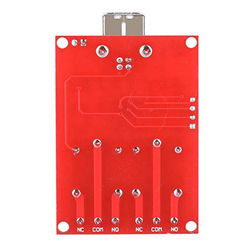 BONKZEBU Módulo de relé USB de 5 V Chip de Control Integrado de Placa PCB de Grado Militar para Tecnología, Interruptor de relé de PC Plug and Play para Entusiastas de la Automatización del Hogar