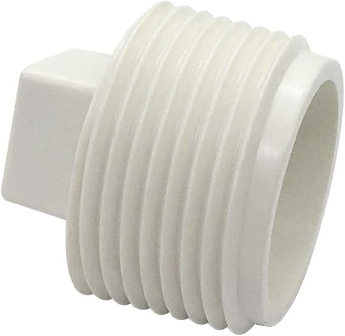 YSIL 1 Pack 2-1/2" Sewer Cleanout Cap NPT Cleanout Plug Male Adapter Male Threaded Pipe End Cap for Drain Pipe