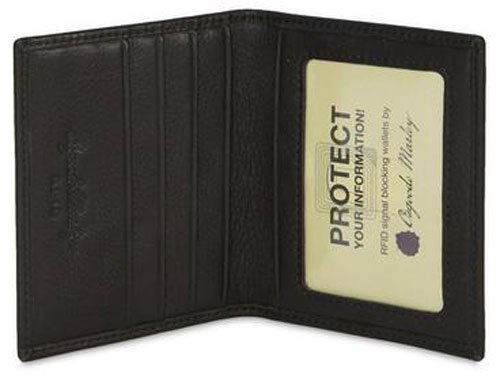 RFID Men's ID Card Case Brandy