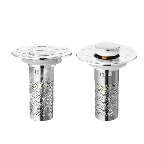 Colador de drenaje para fregadero - 2 piezas tapón antiobstrucción, pieza de repuesto para fregadero de cocina colador de drenaje - accesorios de cocina ducha bañera apartamento estudiante hotel