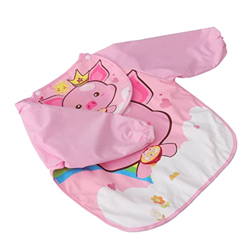 ifundom Babymat Haklapp Ärm Konst Smock Tecknad Baby Förkläden Äta Haklapp Babyprodukter