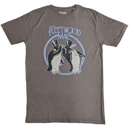 Men's Fleetwood Mac Penguins T-Shirt X-Large Grey