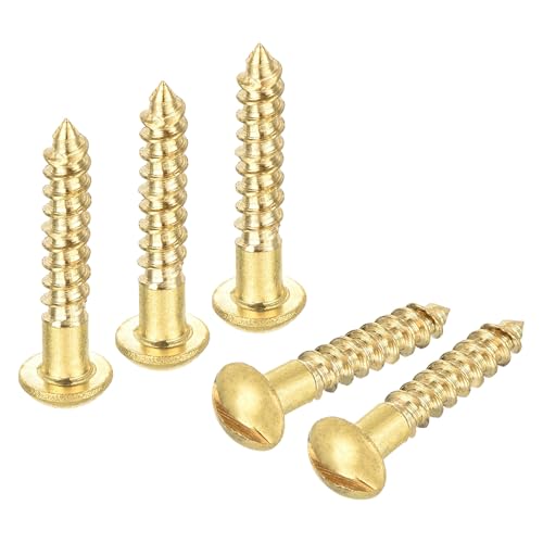 Vis à bois M3 x 16 mm anti-fendage en cuivre pour fixer sans abîmer vos petits objets