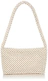 Schultertasche mit Perlen Loeffler Randall Damen MARLEIGH-BD Umhängetasche, knochenfarben, Einheitsgröße