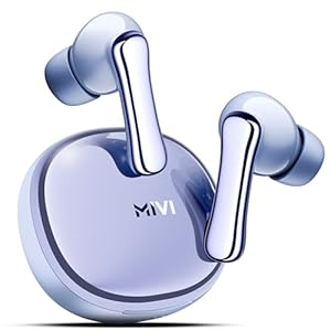 Mivi SuperPods Halo [Flagship Launch], True Wireless Earbuds, ANC Earbuds with 3D Soundstage, 60H Playtime, Spatial Audio, 13mm Driver, Transparency Mode Earbuds