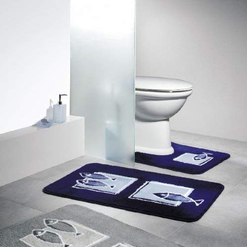 Spirella 1008197 Andros Bath Rug 55 x 65 cm Grey