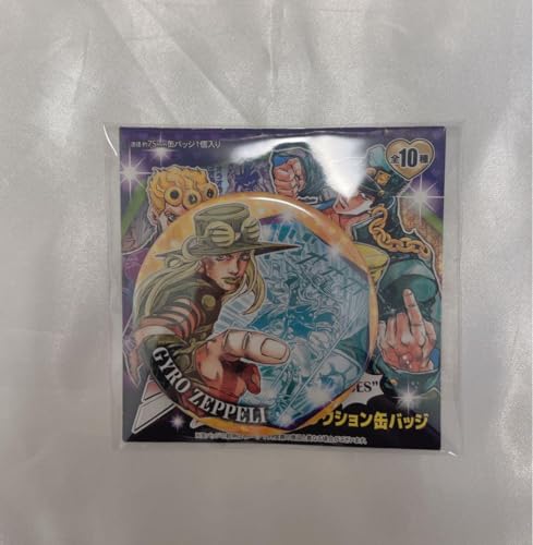 ジャイロ・ツェペリ　缶バッジ　ジョジョ展　金沢　スティールボールラン ☆新品☆ジョジョ展 金沢【ジャイロ】コレクション缶バッジ